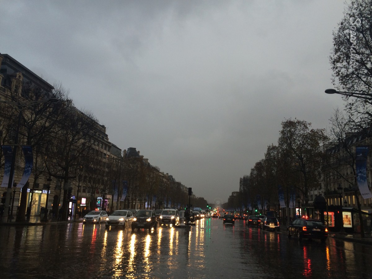 Champs Élysées, Paris, France, sea of&nbsp;light