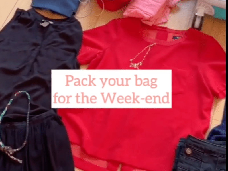 How to pack for the&nbsp;Week-end
